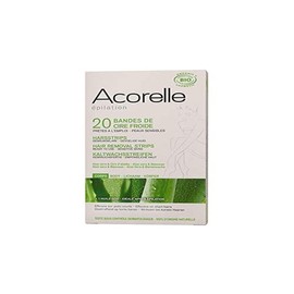 Acorelle Body Hair Strips Ready to Use Aloe Vera and Beeswax 20 Strips