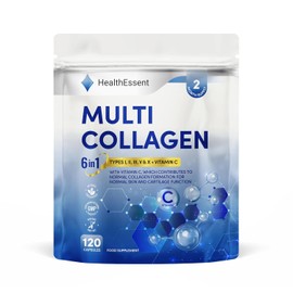 HealthEssent Multi Collagen Supplements 1650mg 6-in-1 for Women & Men (120)