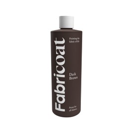 Fabricoat - Fabric Paint for Furniture - 17oz / 500ml Dark Brown - Restore or Change the Color of Couches, Chairs, Upholstery, Soft Furnishings, Car Interiors, Clothing, & Footwear
