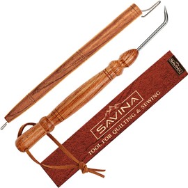 Set 2 Loom Pen Tool & Loom Hook, Yarn Helper, Yarn Guide for Loom Knitting, Handmade Tools to Make Yarn Loom Crafts Quicker & Easier for Knitters