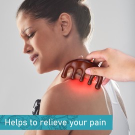 HJZHII Wooden Scalp Massage Comb, Wooden Scalp Comb for Women Massage Hair Combs Wide Tooth Hair Combs Sandalwood Gua Sha Haircomb for Scalps Care Relax