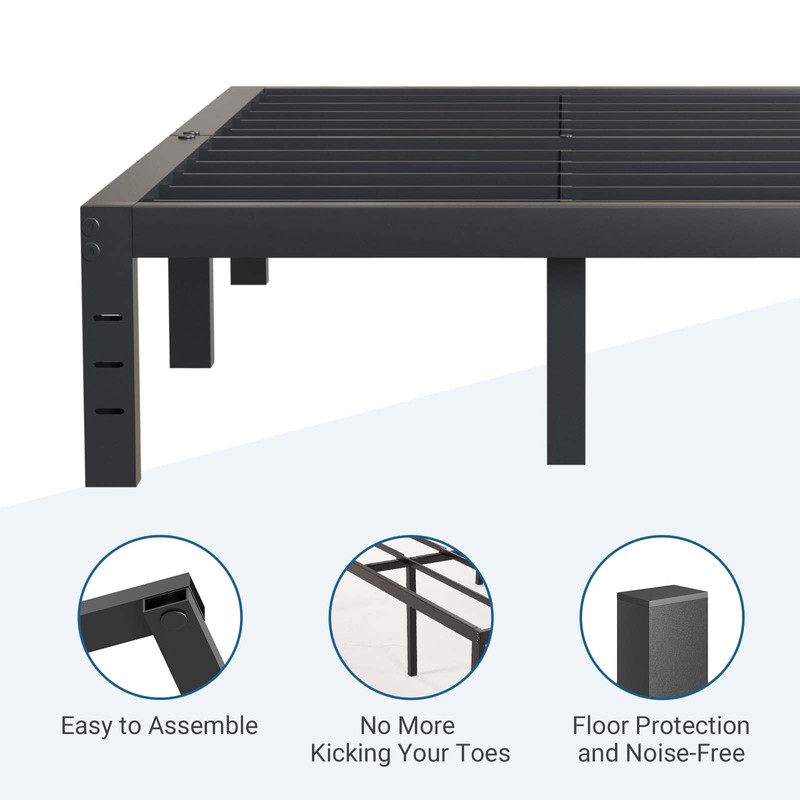 Avenco Queen Bed Frame, 16 Inch Simplicity Metal Platform Queen
