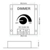 LED PWM Dimmer for LED Stripes DC12V-24V 8A Continuous Regulator