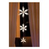 Konstsmide 6116-103 LED Light Curtain, 3 Acrylic Snowflakes, 15 Warm
