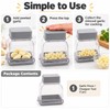 Manual Garlic Press & Slicer for Food Prep – Hand-Press