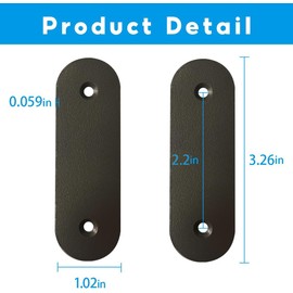 Metal Doorbell Cover Plate, Doorbell Button Location Cover Plate, Old Door Hole and Wires Cover Plate No One Even Notices It (Pack of 1 Grey)