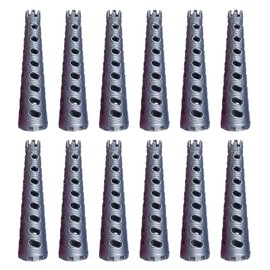 MARUHADO 12pcs Perma Rod Conical Rod Hair Roller Conical Hair Curler Spiral Perm Retouch Natural Short 1.1 - 0.5 inch (2.7 - 1.4 cm)