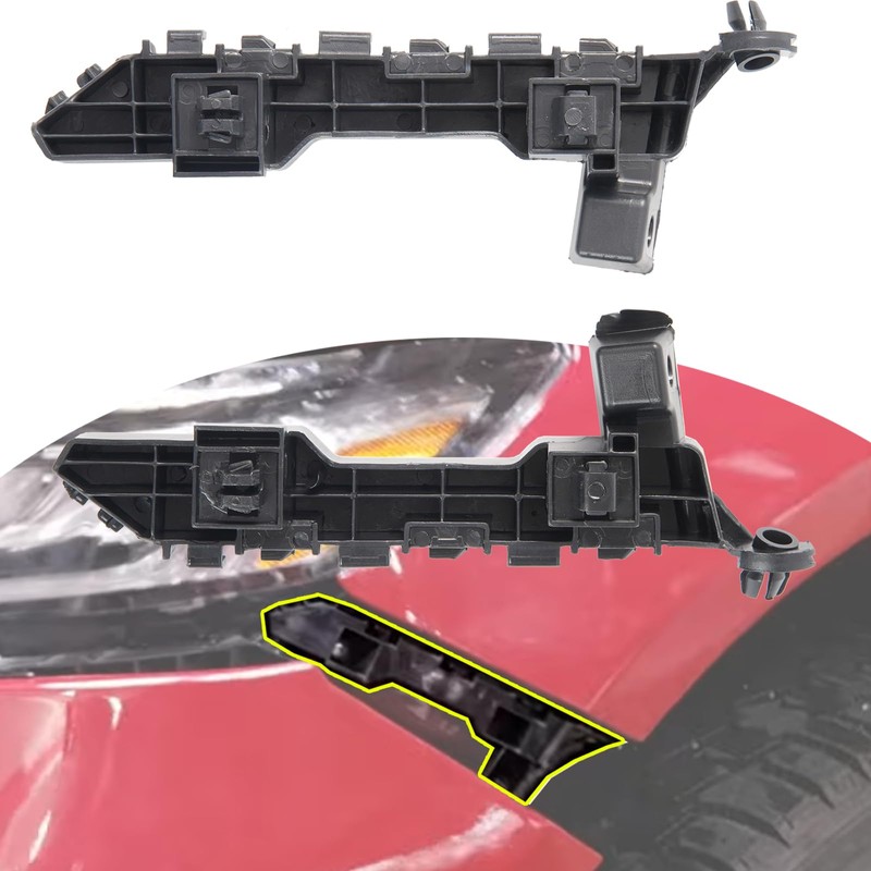 Pair Left Right Front Bumper Brackets,Front Driver & Passenger Side