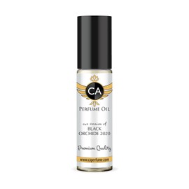 CA Perfume Impression of Black Orchide 2020 Unisex Fragrance Oil Amber Floral Scent Long Lasting Perfumes for Women & Men Travel Size TSA Ready Mini Parfum Body Oil Roll-on 0.33 Fl Oz 10ml