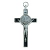 St. Benedict Crucifix with Round St. Benedict Medal Inlay |