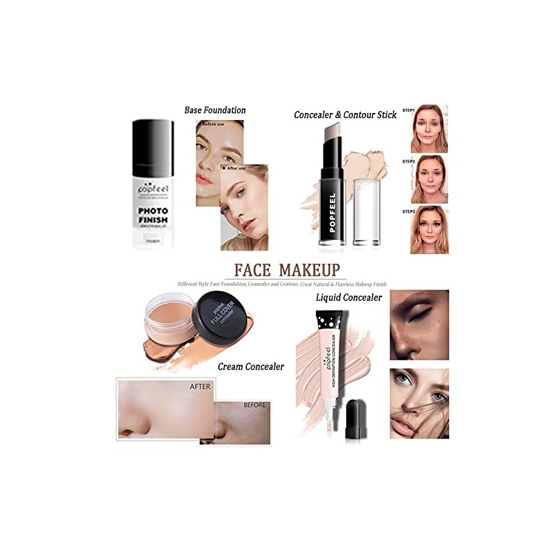Kit Maquillaje Mujer Set Cosmético Completo Todo Uno Paquete Inicio