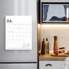 Karto Magnetic Calendar for Refrigerator 2025 - Vertical 8.5x11 inch