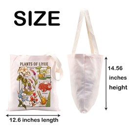 PYOUL Funny Anime Inspired Shoulder Bag Anime Lover Gift Flower Lovers Gift (Anime flower Tote EU)