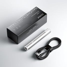 L'UGX Nail Light 3W Handheld Gel Nail Light 500mAh Magnetic Charging Compact Portable Mini Nail Light Portable Easy Carry Silver