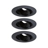 Paulmann 92111 Recessed Light Set of 3 Swivelling Round 90