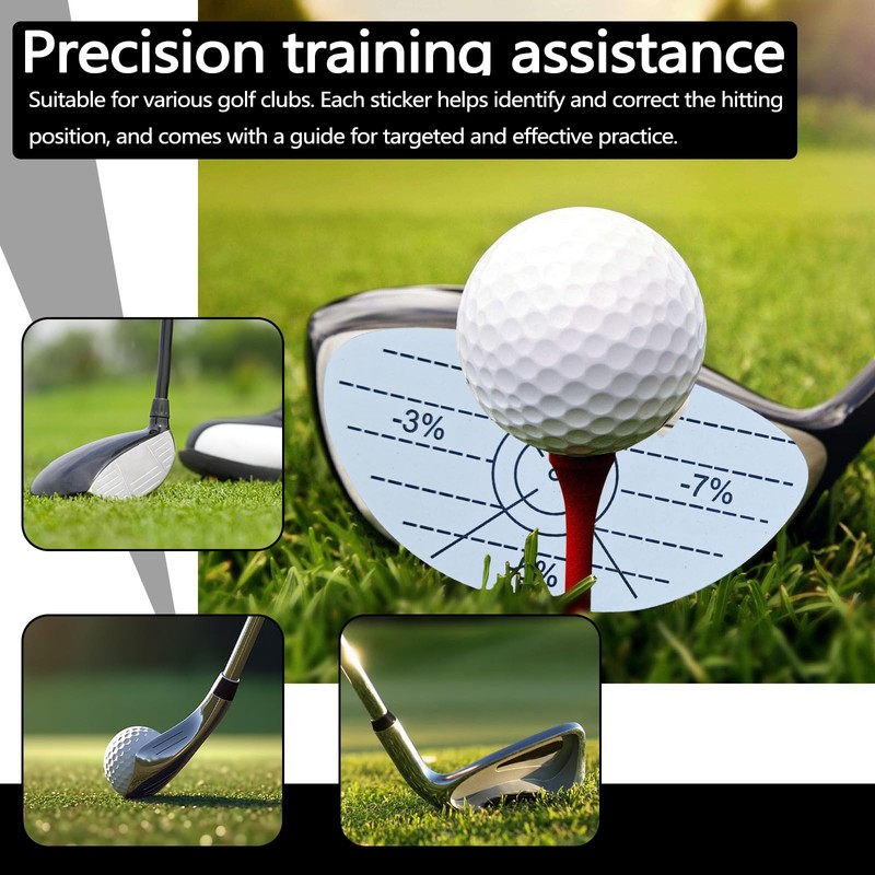 Huakaile 200 Pieces Golf Impact Tape for Iron, Reusable Foresight