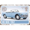 LUCKYLINDE Retro Tin Sign Suitable for MG Oldtimer Fans and