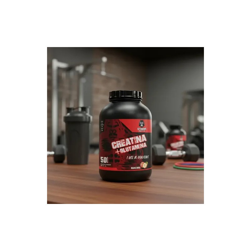Creatina Glutamina 1 Kg Strong Protein 50servicios