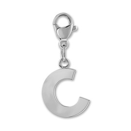 GD GOOD.designs Letter Pendant with Lobster Clasp – Chain Pendant Initial Charm Made of Stainless Steel I Surgical Steel Pendant for Charm Bracelet – Valentine's Day Gift for Him and Her, Stainless
