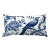 MISSUYSA Blue Indigo Floral Bird Chinoiserie Lumbar Pillow Cases Traditional