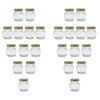 U Pack 2oz Glass Jar With Gold Lid For Honey
