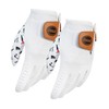 DEGA Golf Gloves 2 Pack 100% Cabretta Leather Golf Glove