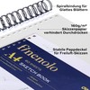 Premium A4 Hardback Sketchbook, 160 g/m² Thick Drawing Paper, 60