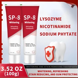 Sp-8 Probiotics Whitening Toothpaste, Sp-8 Probiotic Toothpaste, Sp 8 Probiotic Toothpaste Whitening, Sp8 Toothpaste, Sp-8 Toothpaste Ultra Whitening Toothpaste Fresh Breath (2pcs*100g)