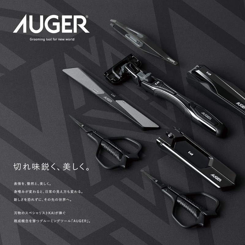 AUGER HC2307 Men's Hair Design Comb, Comb, 2-Way Hair Styling