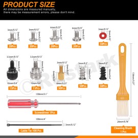 Rustark 293Pcs Computer Screws Assortment Kit Motherboard Standoffs Screws Set PC Screws Kit for Universal Motherboard Hard Drive Computer Case Laptop Case Repair DIY Installation