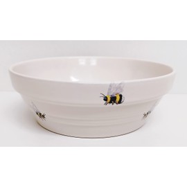 Rainbow Decors Bees Baking Dish Ceramic Decorated Bumblebee 800 ml 27 fl oz Bowl Hand Decorated UK