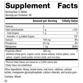 Standard Process Bio-Dent Whole Food Supplement, 180 Tablets