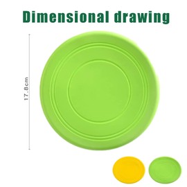 JEOPKO 2Pcs Dog Frisbee, Dog Frisbee Indestructible Frisby, Dog Frisby, Frisbee Dog Toy, Frisbee Ball Pet Toy, Dogs, Dog Training Toys, Self Moving Dog Ball Toy.