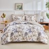 Joyreap Queen Comforter Set- 7 Pieces Floral Bed in a