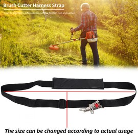 Niiyen Trimmer Shoulder Strap Single Shoulder Strap Grass Trimmer Cutter Adjustable Shoulder Strap Universal Trimmer Gardening Accessories for Brush Cutter Grass Trimmer Brush Cutter