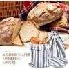 3 Packs Reusable Linen Bread Bags for Homemade Sourdough, Large