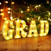 LED Light Up Letters GRAD Sign for Graduation Party Decorations
