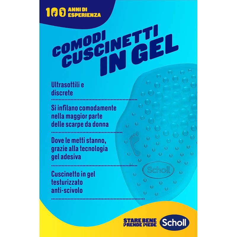 Scholl Party Feet Ultra Slim Gel Plant Support - Clear