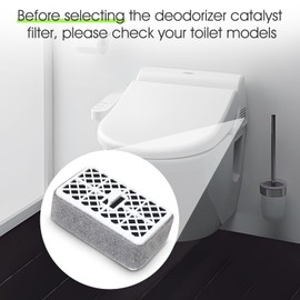 Deodorizer Filter for Toto Washlet,Deodorizer Cartridge Catalyst for THU6474-01/THU6474#01 THU6072 S550E C5 C2 SW3074 SW3054T40 SW3056T40,Bathroom Toilet Carbon Air Filter