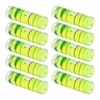 Hegebeck 10Pcs Small Cylindrical Bubble Spirit Level Vials, 9.5×34 mm/