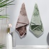 Hand Towels for Bathroom, Jacquard Pattern Cotton Hand Towel Set