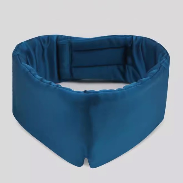 Mulberry Silk Eye Mask for Sleeping, Adjustable Strap, Comfortable Large