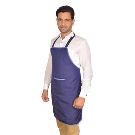 Switchon Polyester Waterproof Blue Kitchen Apron