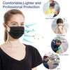 100 Pack Black Disposable Face Masks -3 Layer Medical Masks