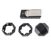 Aluminum Cue Chalk Holder Clip Octagon Universal 3 Layers Billiard