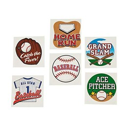 BASEBALL TATTOOS (6DZ) - Apparel Accessories - 72 Pieces