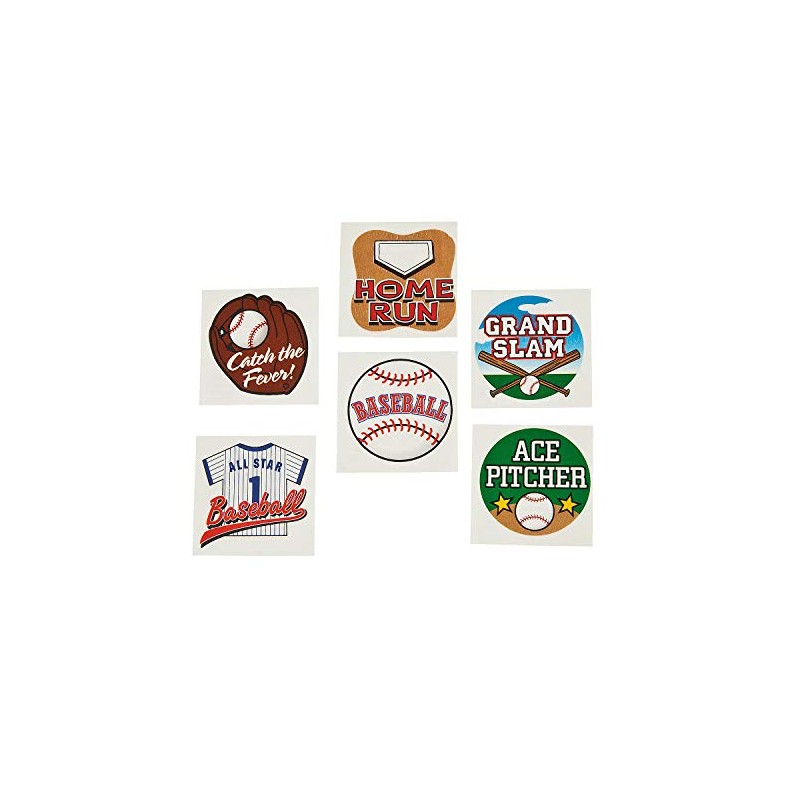 BASEBALL TATTOOS (6DZ) - Apparel Accessories - 72 Pieces