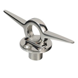 Seachoice 316 Stainless Steel Lifting Ring w/Cleat, 6 in. Long, 1-1/8 in. Diameter Eye, Chrome