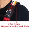 AISENIN Tool Belt Suspenders Construction Work Suspenders with Magnet Pocket,...