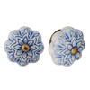 Nicola Spring 6 Pack Light Blue Ceramic Round Drawer Knobs